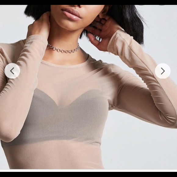 forever 21 mesh long sleeve